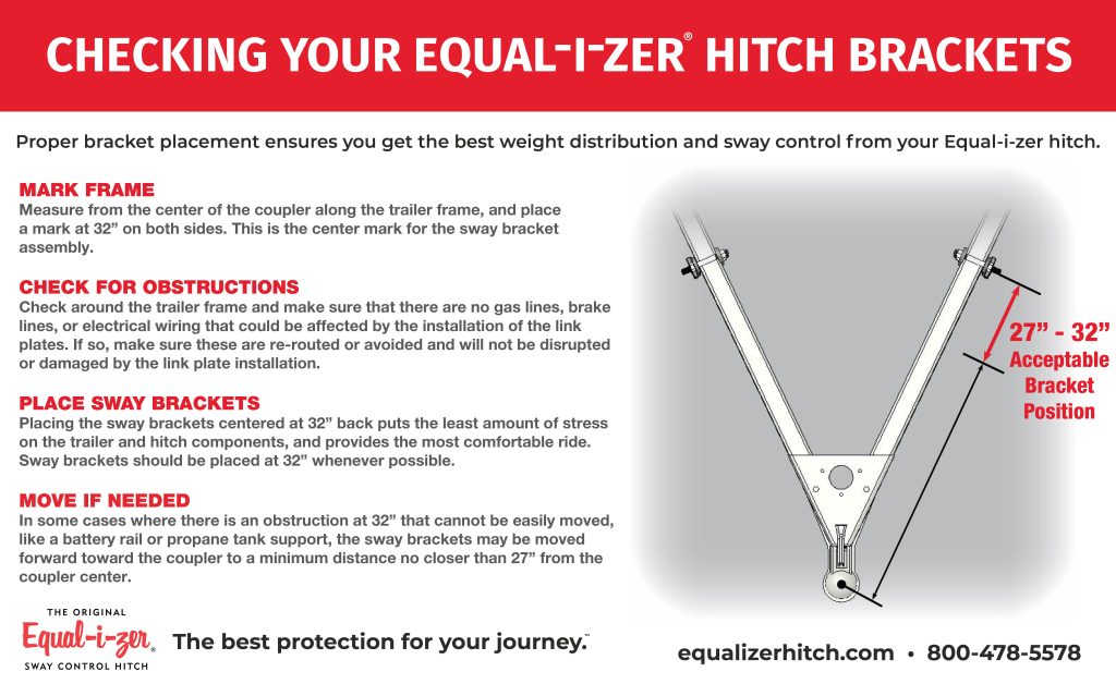 Proper Sway Bracket Placement for Your Equalizer Hitch Equalizer